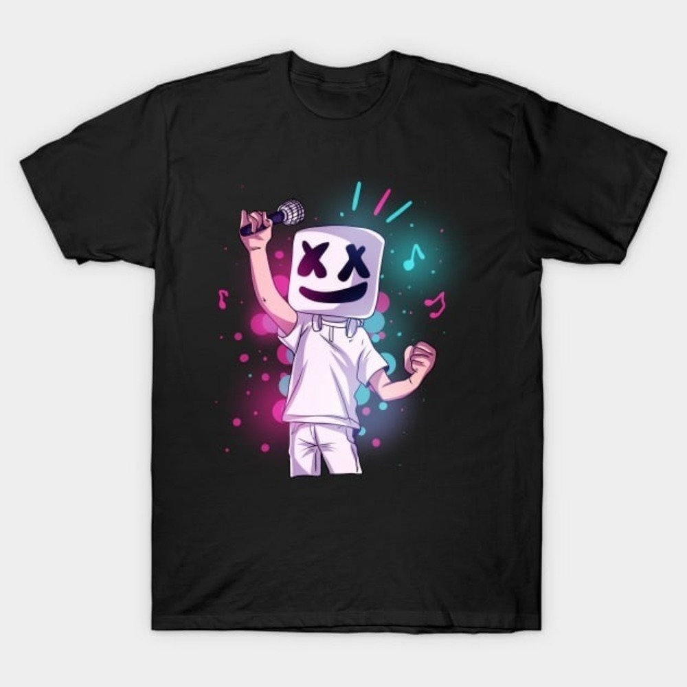 Marshmello Cartoon Party Shirt, Marshmello Graphics Shirt